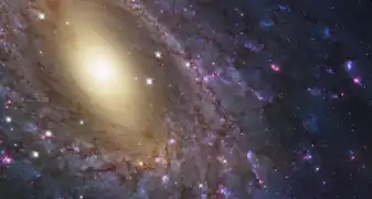 Hochaufgelöste Aufnahme des Hubble-Weltraumteleskops vom Zentralbereich der Galaxie