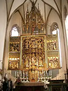 Schnatterpeck-Altar der Pfarrkirche Maria Himmelfahrt in Niederlana
