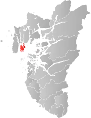 Lage der Kommune in der Provinz Rogaland