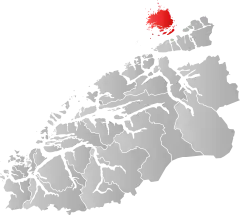 Lage der Kommune in der Provinz Møre og Romsdal