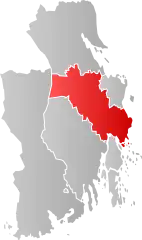 Lage der Kommune in der Provinz Vestfold