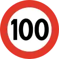 Geschwindigkeitsbegrenzung – 100 km/h