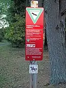 Naturschutz-gebiet Hinweisschild
