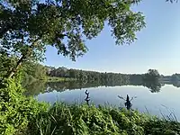 Blick von Westen über den See