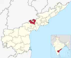 Positionskarte des Distrikts NTR