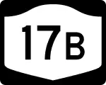 Straßenschild der New York State Route 17B
