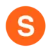 Rundes Liniensymbol mit dem weißen Großbuchstaben S in orange gefülltem Kreis vor neutralem Hintergrund
