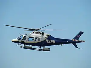 Ein Agusta-A119-Helikopter des NYPD(Foto 2008)
