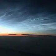 Während eines Transatlantikflugs aufgenommen
