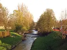 Wehr in der Selbitz am Bahnhof Naila