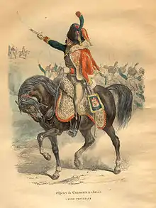 Offizier der Chasseurs à&nbsp;cheval