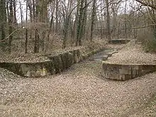 Nicht fertiggestellte Schleuse Louisenburg 1 km südlich von Herongen