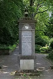 Napoleonstein Koblenz, Hauptfriedhof, 1843