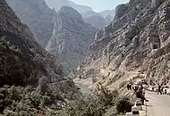 In der Neretva-Schlucht unterhalb von Jablanica, ein Jahr nach der Einstellung der Schmalspurbahn