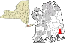 Lage im Nassau County (New York)