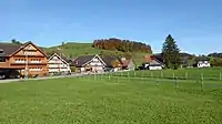 Neckerstrasse, in der Bildmitte Restaurant «Traube»