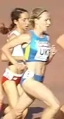 Natalija Tobias (blaues Trikot)Rang elf in 10:11.58&nbsp;min