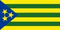 "Nationalflagge der Vojvodiner", Vorschlag der separatistischen "Vojvodiner Partei". Erinnert an die katalanische Estelada.