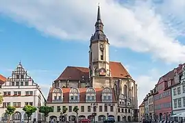 Marktplatz mit Stadtkirche St.&nbsp;Wenzel