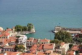 Der Hafen von Nafpaktos