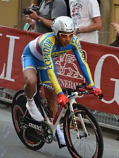 Navarrete beim Zeitfahrender UCI-Straßen-Weltmeisterschaften 2013
