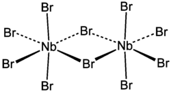 Strukturformel von Niob(V)-bromid