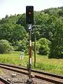Nebenbahn-Lichtsignal (Burgwaldbahn), Signalbild Hp 0