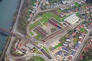 Luftaufnahme des Max-Born-Gymnasiums in Neckargemünd