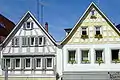 Giebel der Häuser Marktstraße 21 + 23