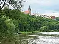Blick vom Radweg über den Neckar auf Bad&nbsp;Wimpfen