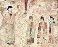 „Palmsonntag“, Wandbilder aus einem christlichen Tempel, Chotscho