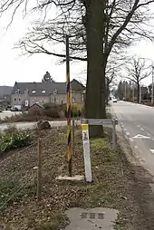 Beginn der B&nbsp;264 an der Grenze zu Belgien (2010)