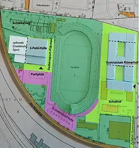 Planung Gymnasium Römerhof (2020)