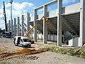 Neubau der Südtribüne im Juli 2014