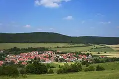 Ansicht vom Dietrichsberg, im Hintergrund Sannertsberg