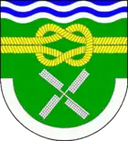 Kreuzknoten im Wappen von Neuendorf-Sachsenbande