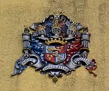Wappen am Neuen Schloss in Herzogau