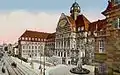 Neues Rathaus Kassel, Ansichtskarte von 1912