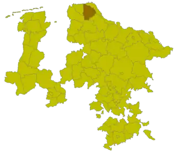 Lage des Kreises in der Provinz Hannover