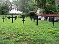 Historische Grabkreuze auf dem Friedhof Neukirchen