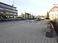 Brunnen und Haltestelle an der Dresdner Straße