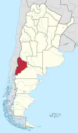 Lage der Provinz Neuquén