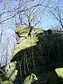 Bergsteiger auf den Schmiedesteinen
