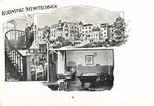 Ansichtskarte der Kuranstalt Neuwittelsbach (1910)