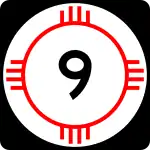 Straßenschild der New Mexico State Route 9