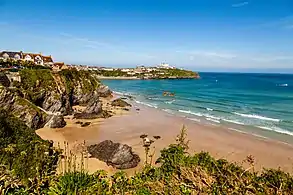 Die Steilküste in Newquay