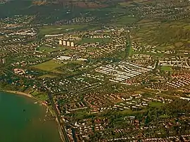 Newtownabbey aus der Vogelschau