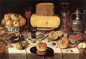 Nicolaes GillisStillleben mit Käse, Früchten u. a., ca. 1611, Frans-Hals-Museum, Haarlem