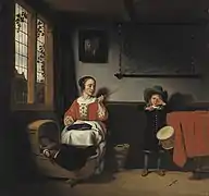 Nicolaes Maes: Der unartige Trommler