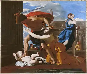 Bethlehemitischer Kindermord, Öl auf Leinwand, Nicolas Poussin (um 1628–1629)